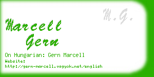 marcell gern business card